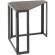 Roman Corner Desk in Espresso Bamboo & Black Metal